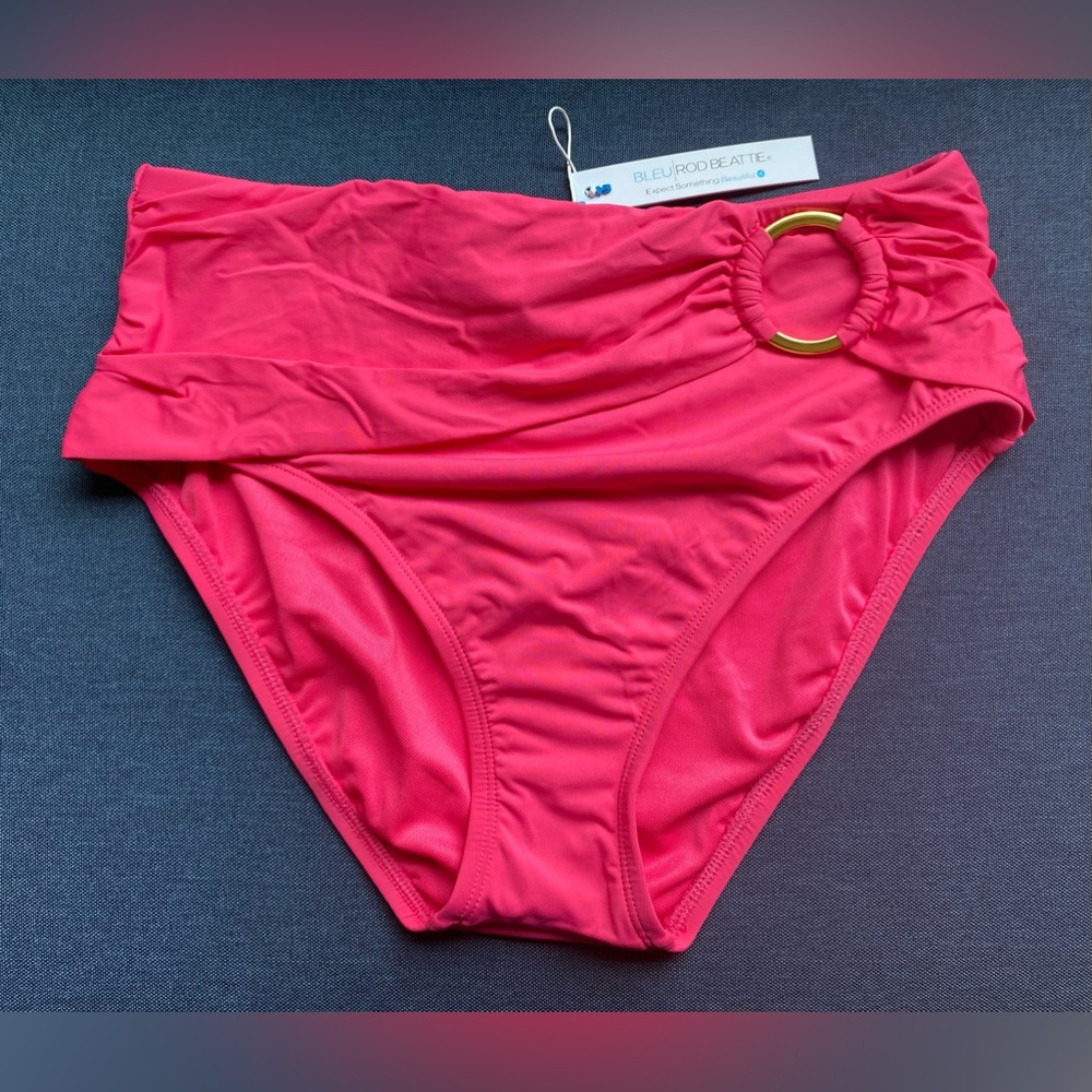 NWT Bleu Rod Beattie Mid Waist Women’s Bikini Bottom, Size 4